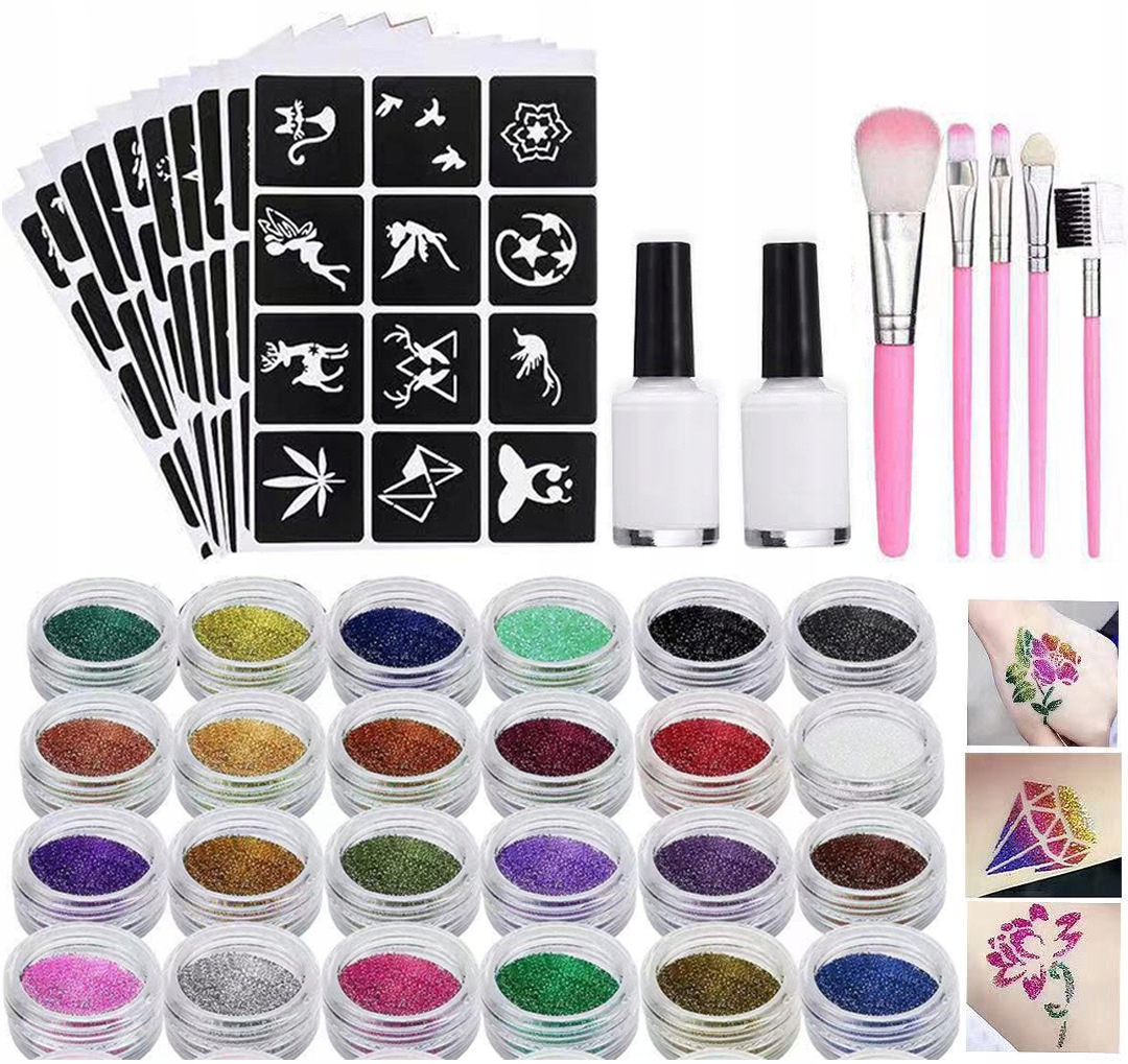 Tetovanie tetovania set s tetovaním šablón