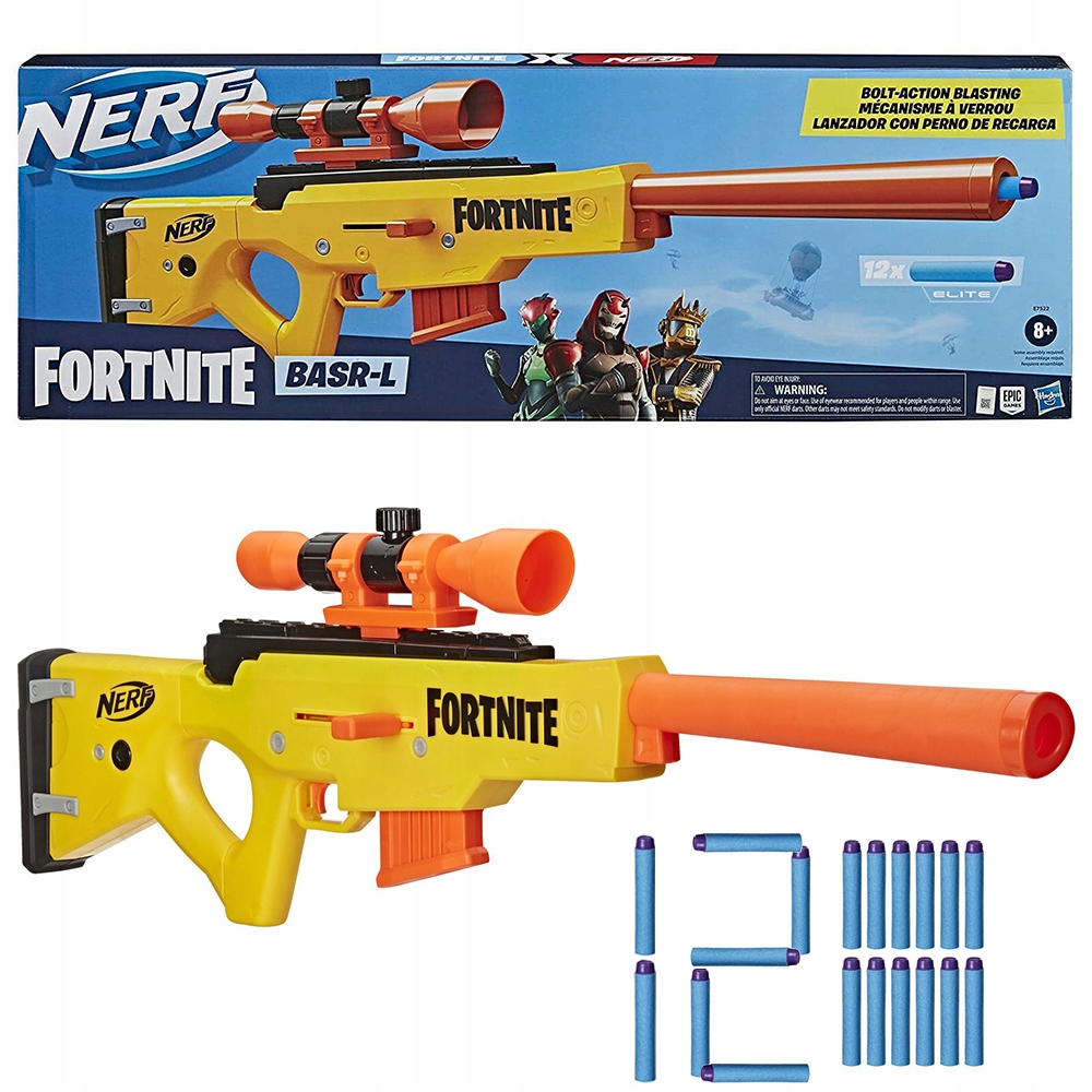 Nerf Fortnite Sniper Launcher Basr-L šípky