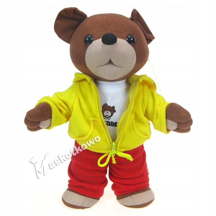 Mäkký medvedík medvedíka - 43 cm fleece žltá