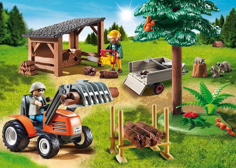 Playmobil Country Lumberjack s traktorom 6814