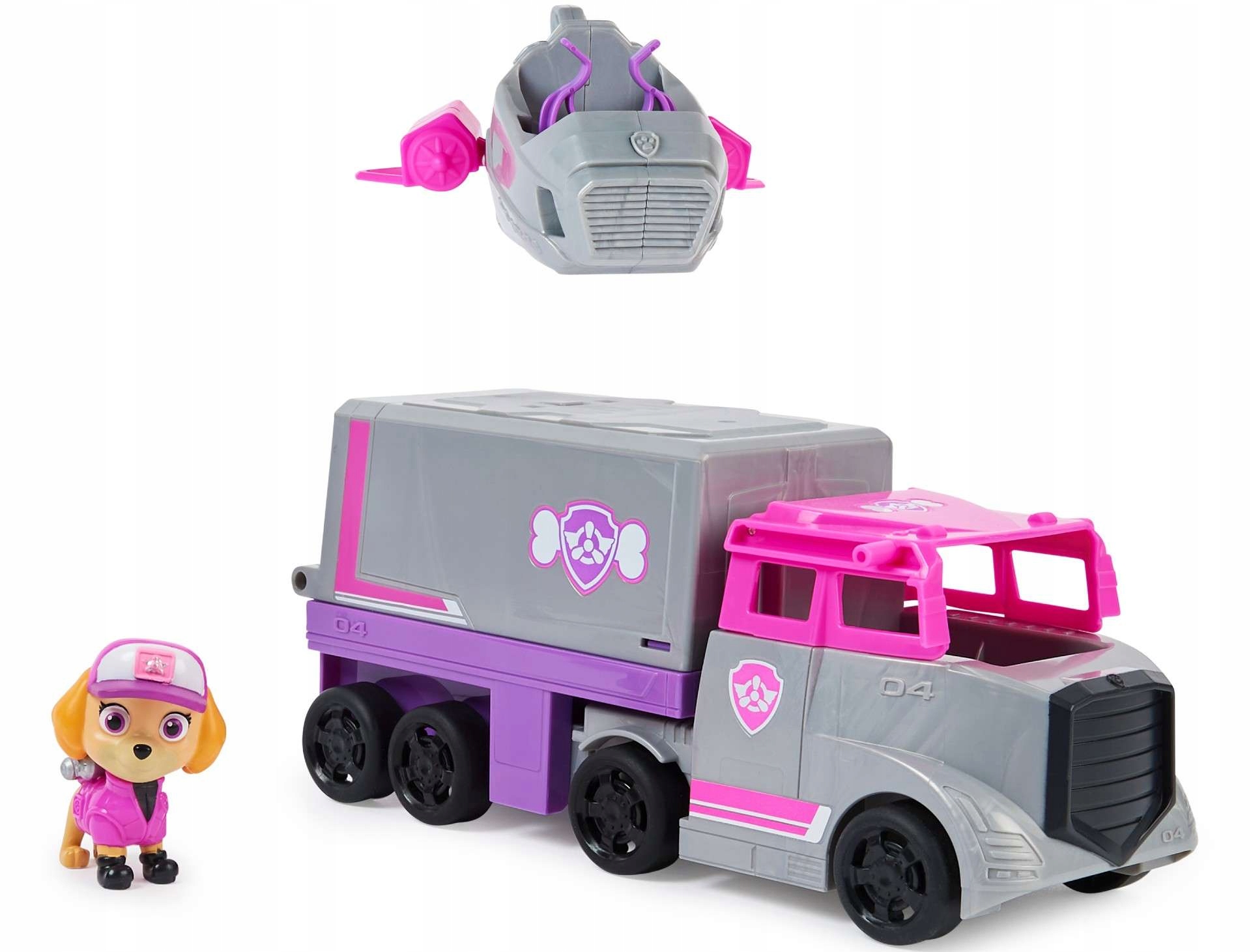 Pes Patrol Skye Veľký nákladný automobil + mini lietadlo