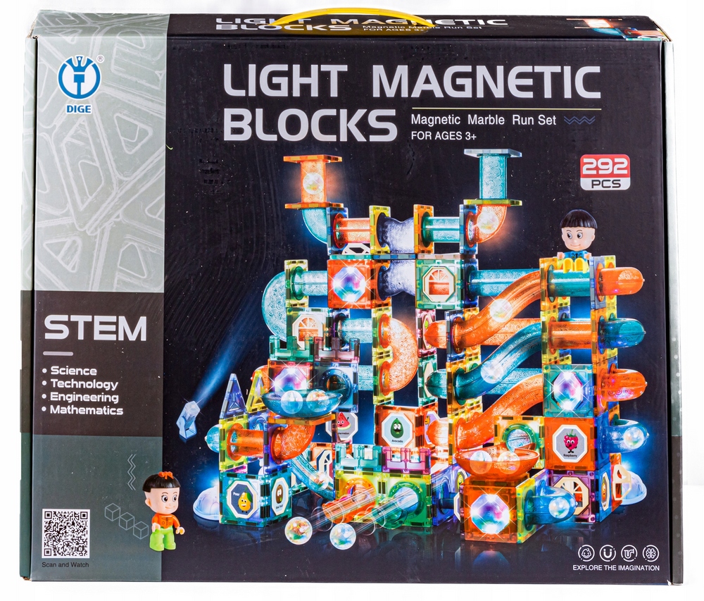 Magnetické bloky veľká magnetická dráha svieti 292