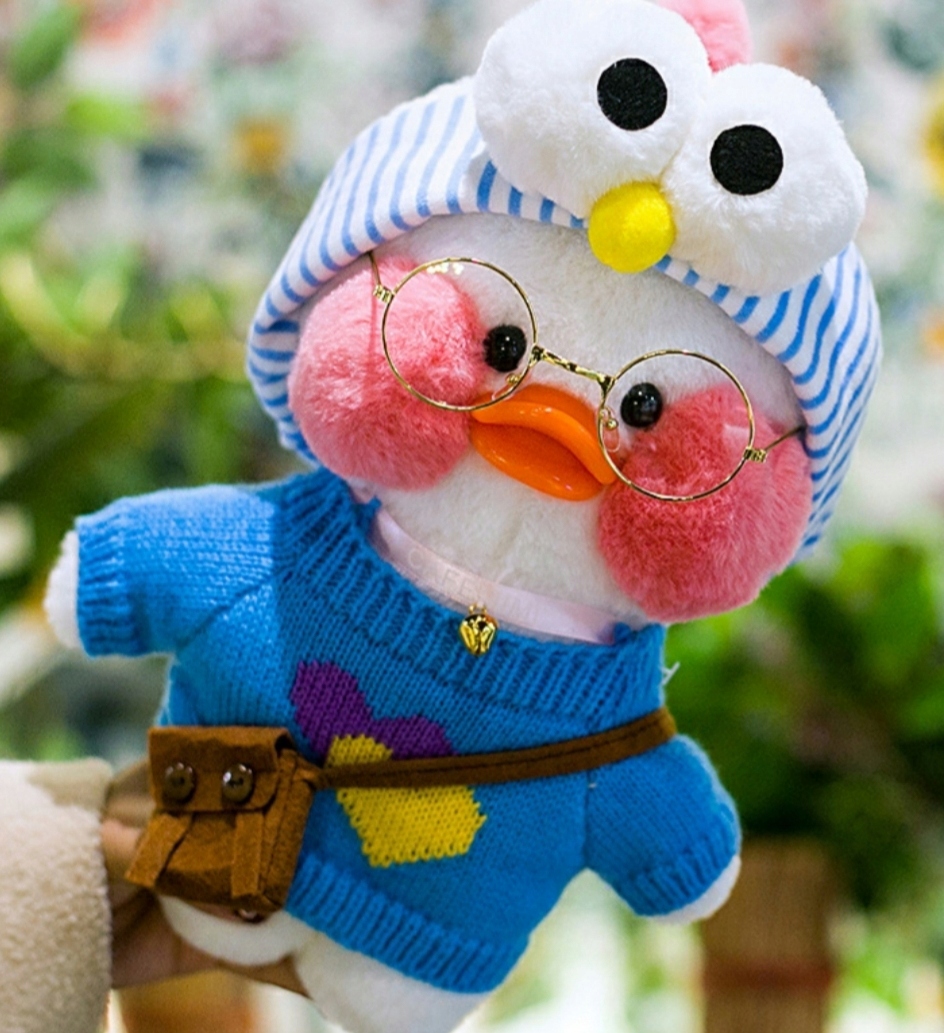 Pôvodná plyšová hračka Lalaffanfan kačica 30 cm