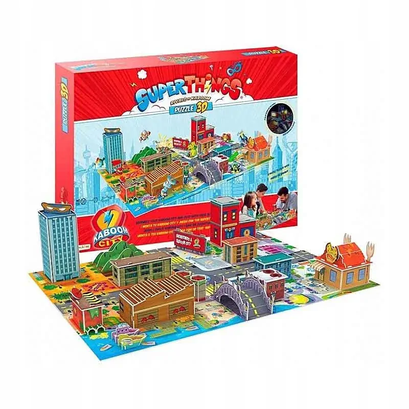 Super Things Super Zings Puzzle 3d Kaboom City