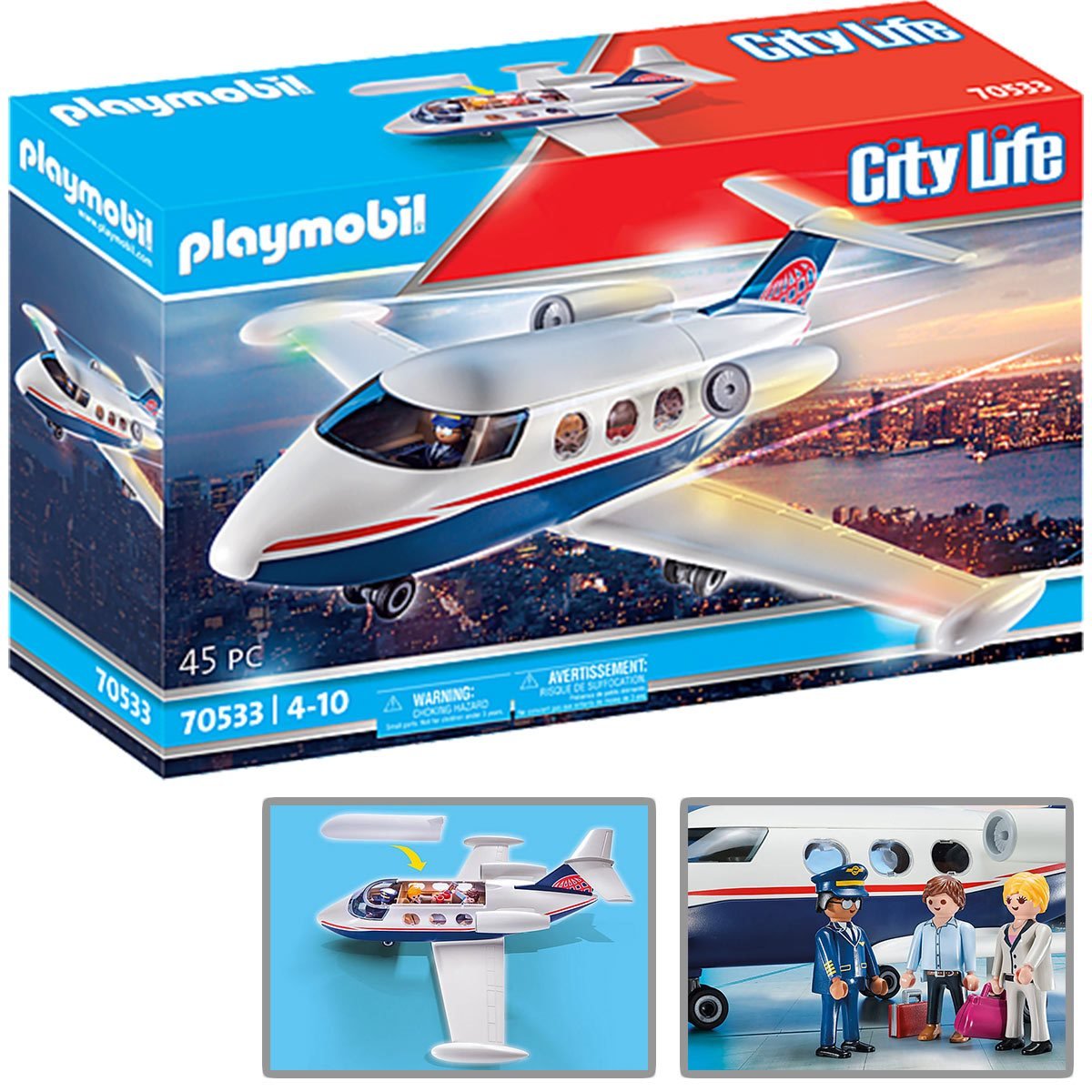 Charterové lietadlo blokuje figúrky 70533 PlayMobil
