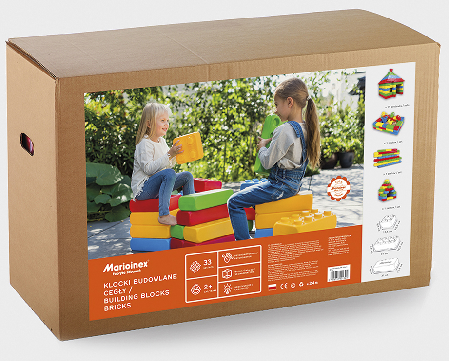 Marioinex Polish Blocks Mega Brick 33 El