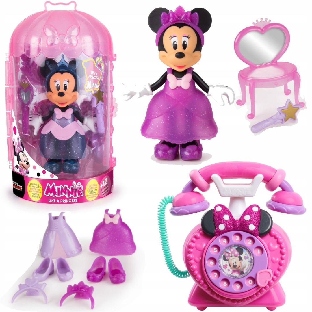 Disney Wardrobe Minnie Doll + Telefón