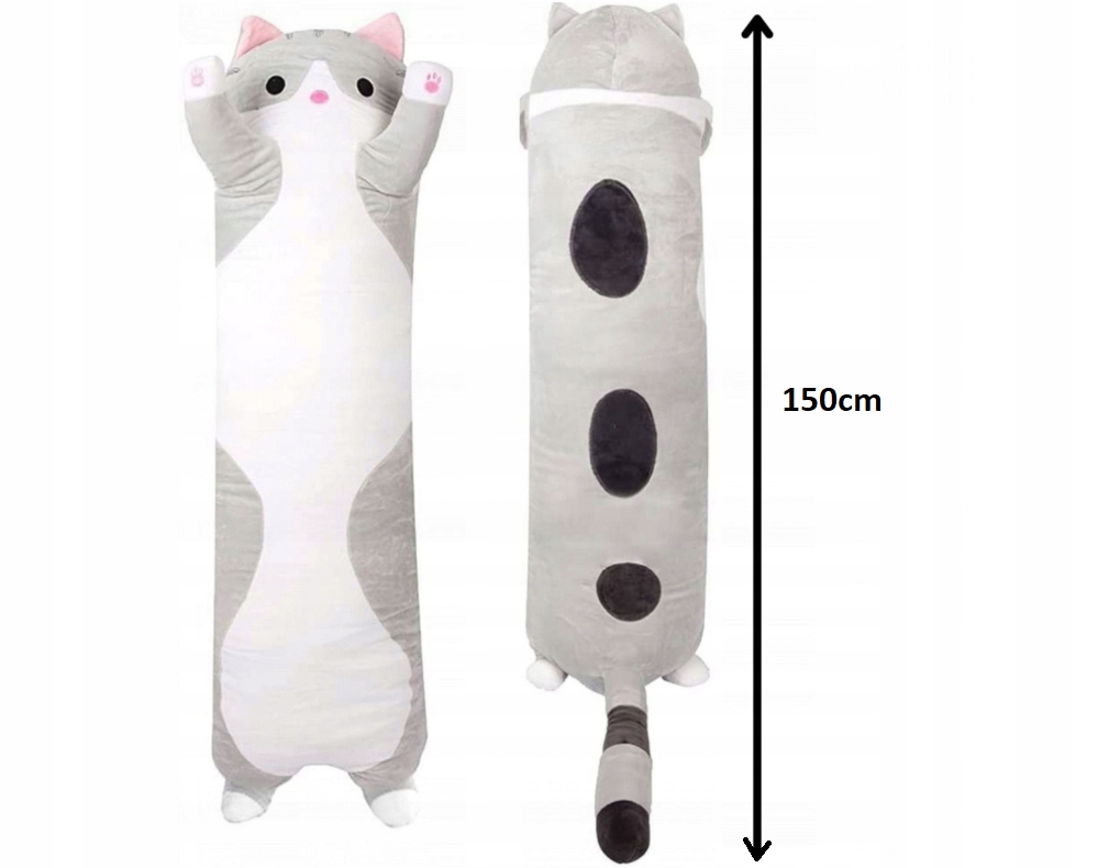 Dlhé mačiatko maskot vankúš Plyš 150 cm xl