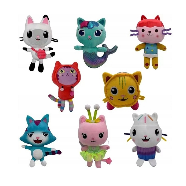 8X maskot domčeka pre bábiky Gabi Gabby's Cat House 25 cm