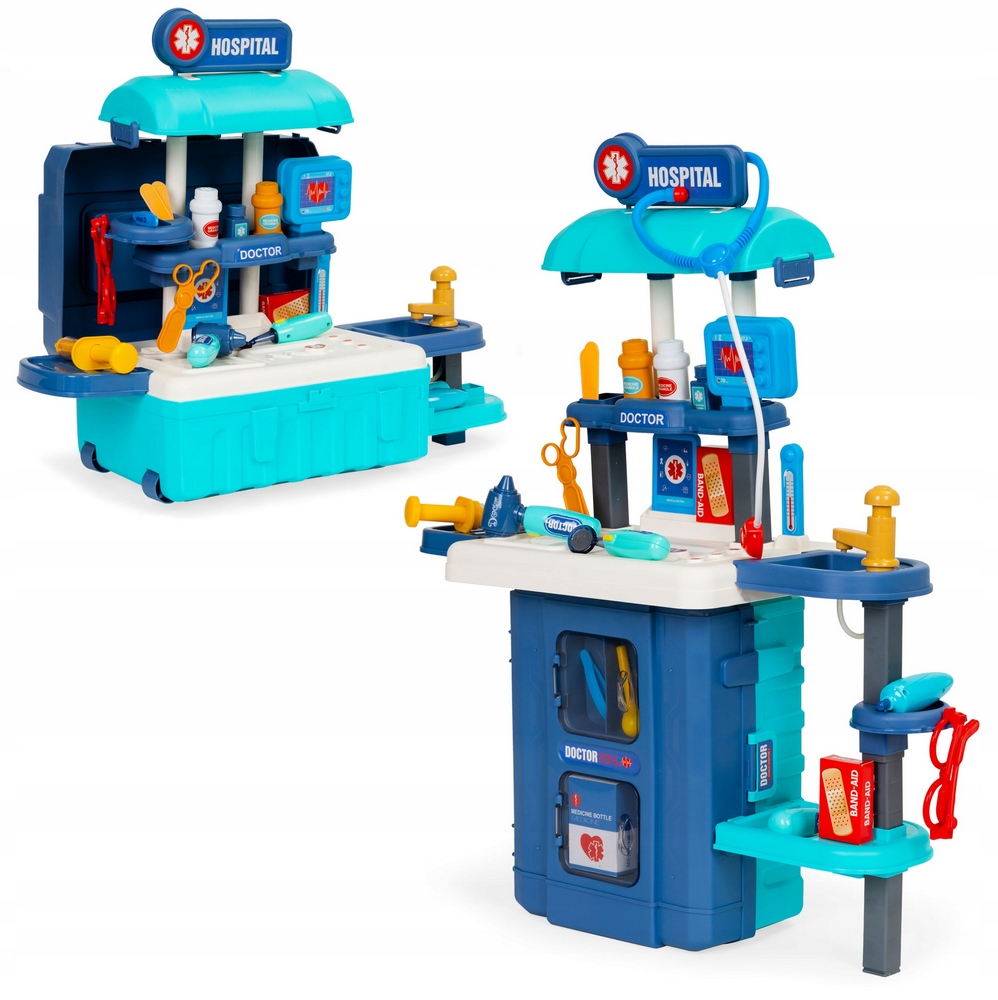 Doktorova súprava 3in1 Doctor's Suitcase 19 príslušenstva