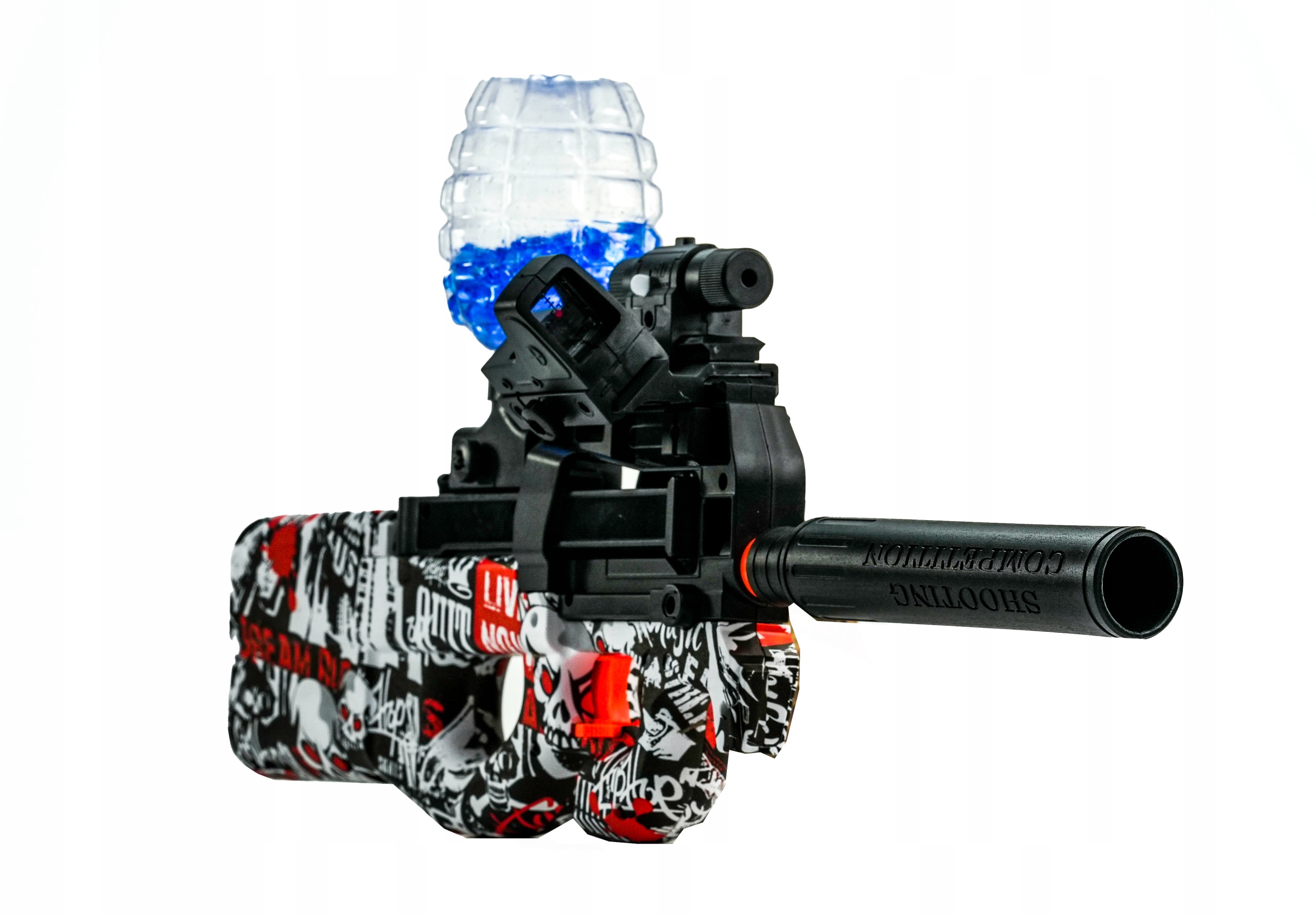 Pištoľový stroj na pištoľ Mini P90 pre gélové gule