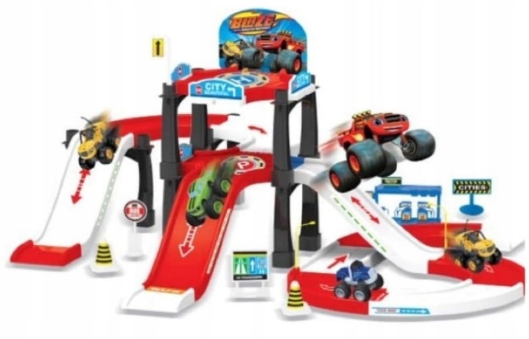 Track Blaze a Mega Machine Parking Set a 2 autá