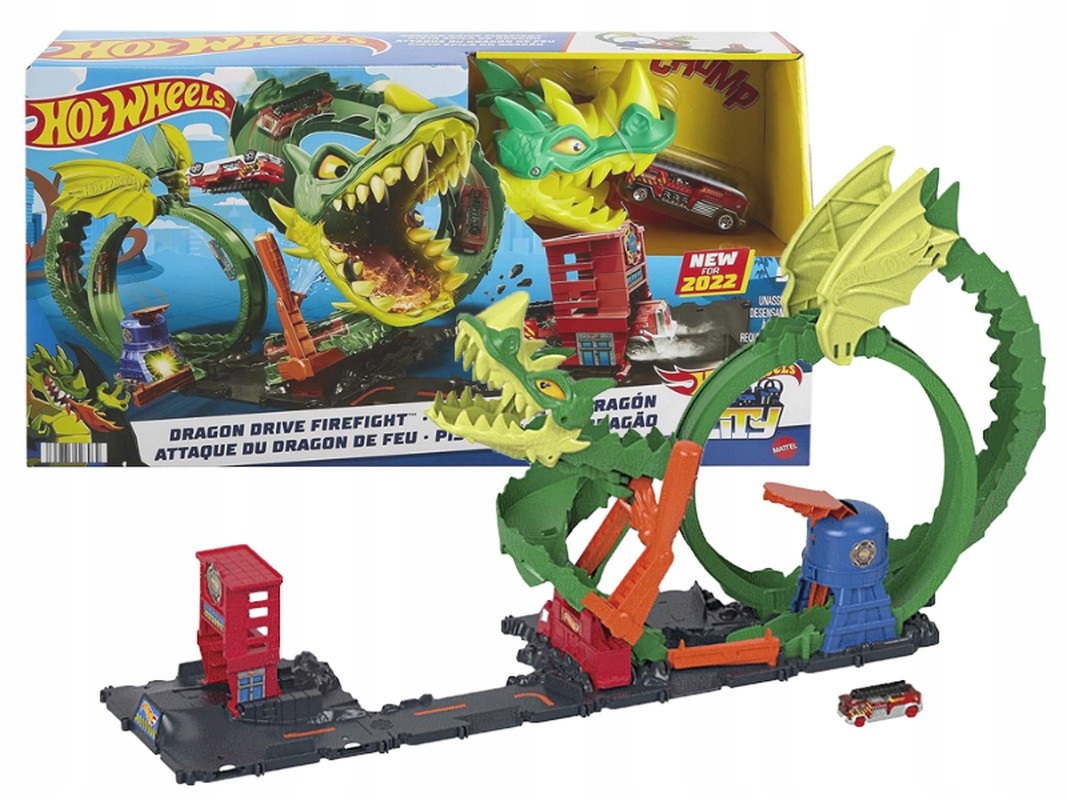 Hot Wheels City Set Dragon Dante + auto