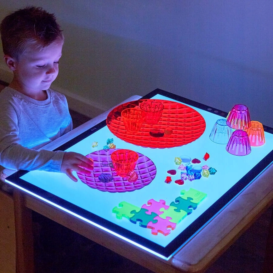 Osvetlený panel LED na hranie s svetlom 8 KOL TTS