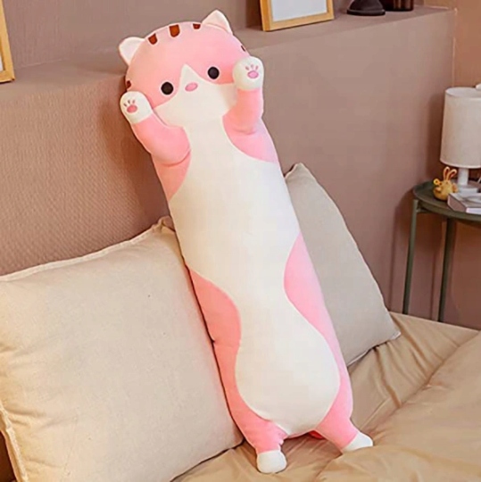 Veľká plyšová mačka maskota vankúša do 70 cm!