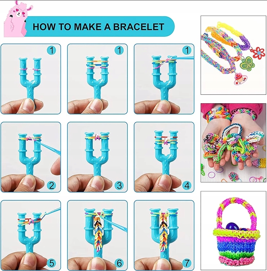 Gumičky na výrobu náramkov XXL Loom A trunk