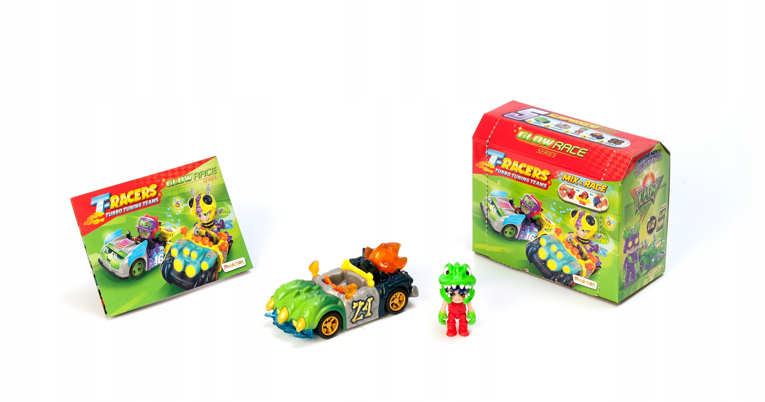 VOZIDLO T-RACES GLOW RACE SÉRIE 4 S POSTAVOU