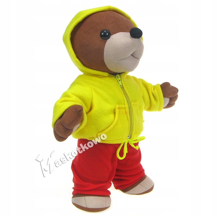 Mäkký medvedík medvedíka - 43 cm fleece žltá