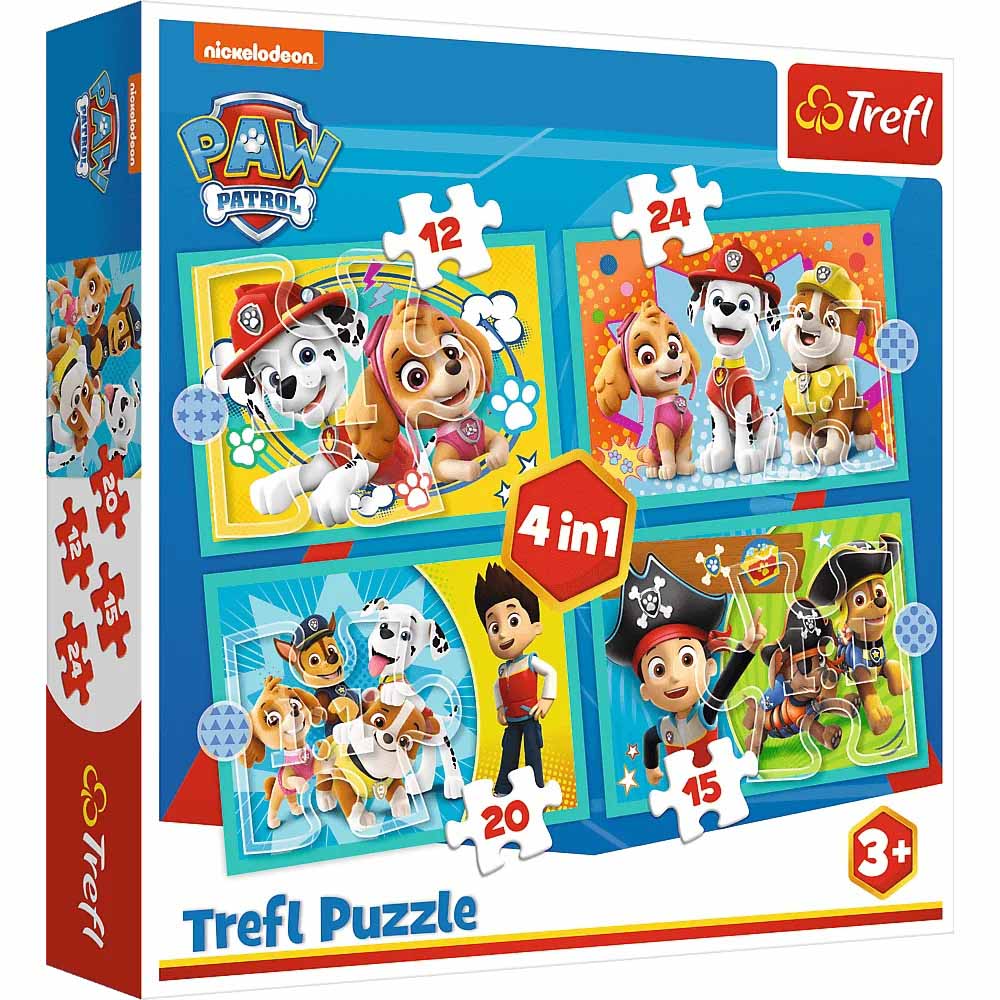 Puzzle pre deti 4+ 4v1 PSI PATROL 4 puzzle