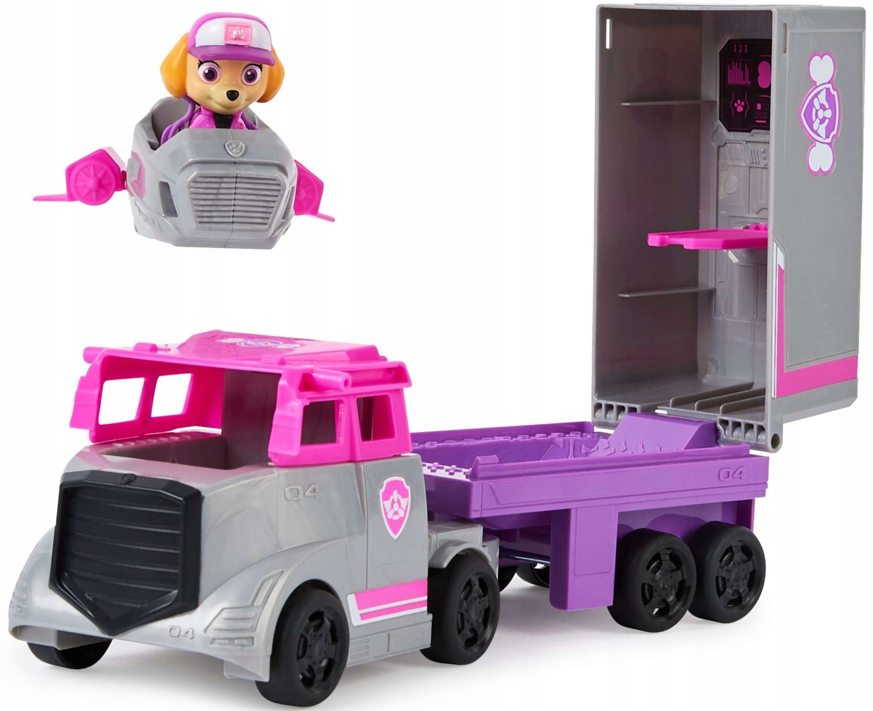 Pes Patrol Skye Veľký nákladný automobil + mini lietadlo