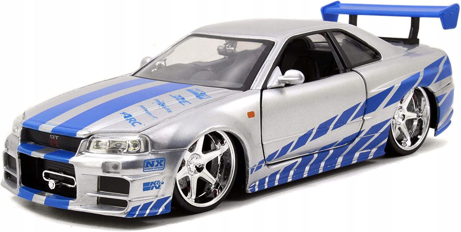 Hračky zje rýchle a zúrivé Nissan Skyline 2002