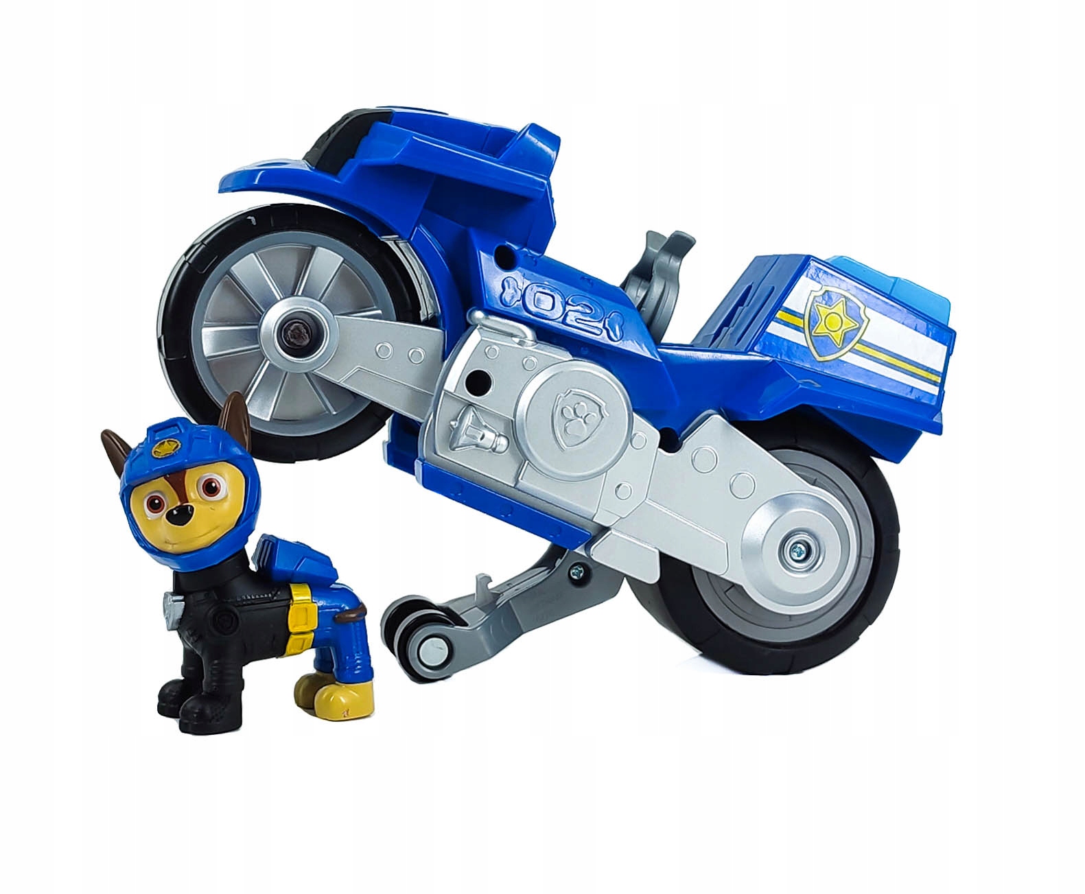 Pes hliadky Chase figurína a motocyklové moto mláďatá