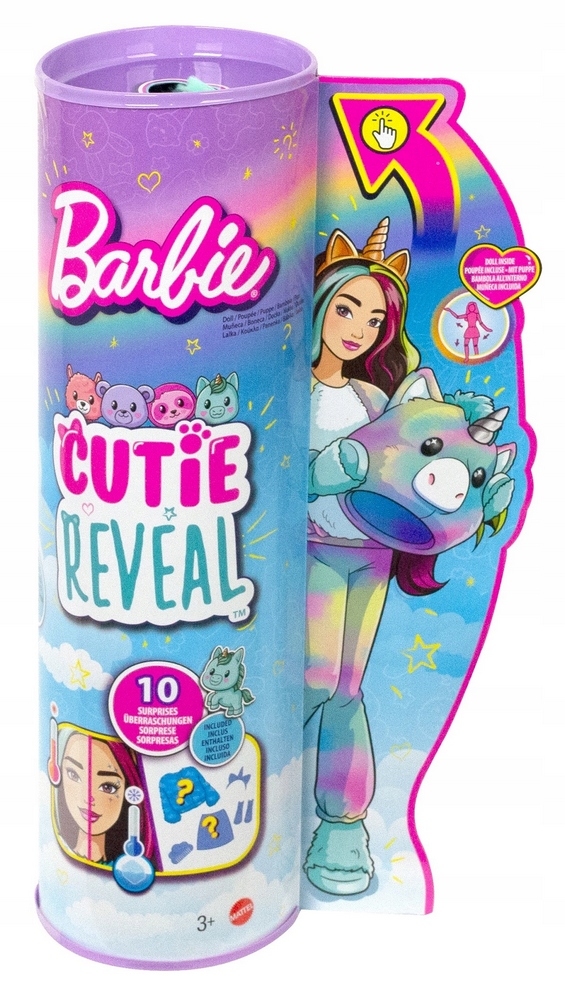 Barbie cutie odhalí bábiku Unicorn Hjl58
