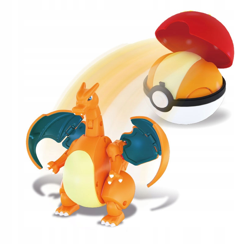 Pokeballová skladacia figúrka Pokemon Go + Charizard