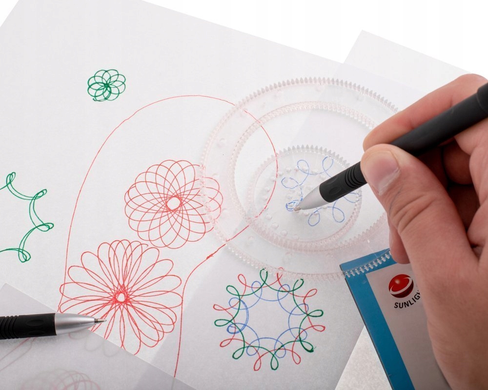 Spirograf kreslenie súpravy darček 22 šablón