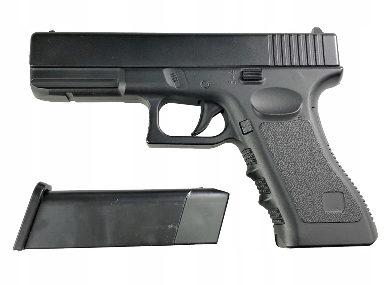 Glock 17 kovový ASG + 500 guľôčkových zbraní