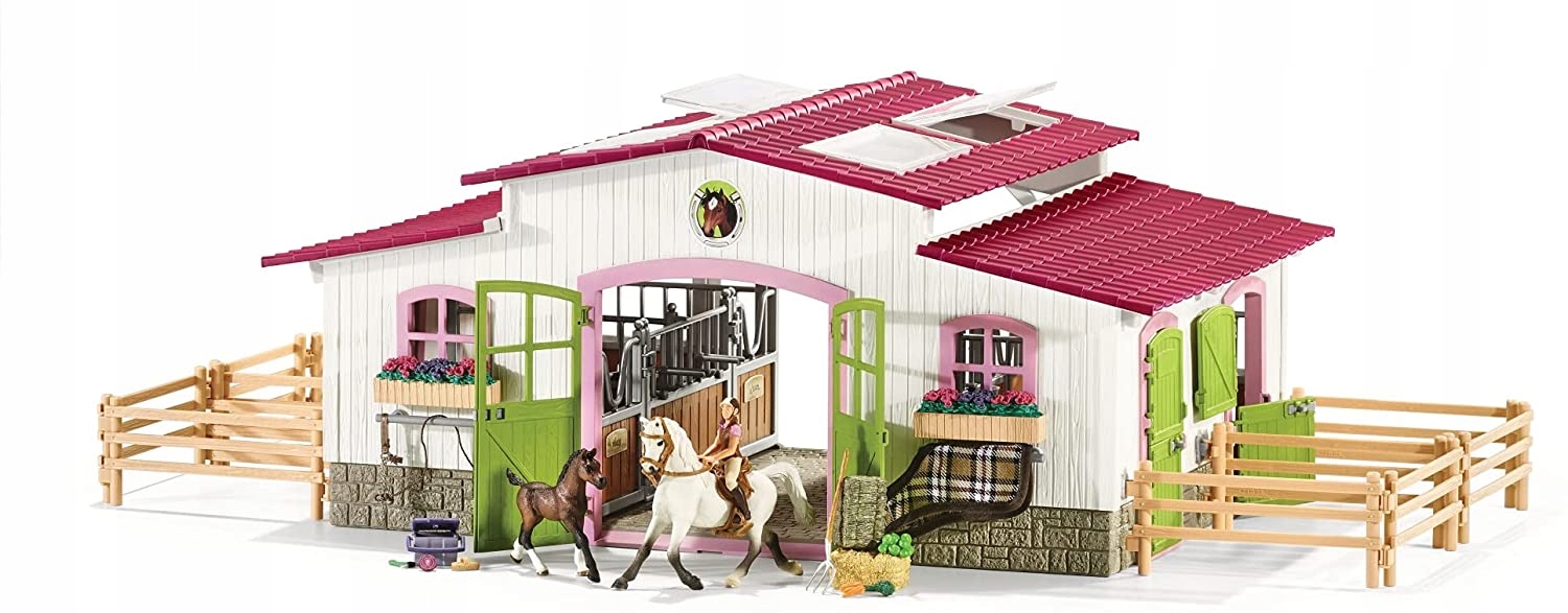 Schleich 42344 Stajnia Biały Pink Centrum Rides