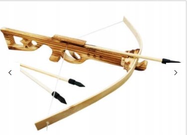 Drevená kuša pre rytiersky oblúk +prikrývky +3 skrutky