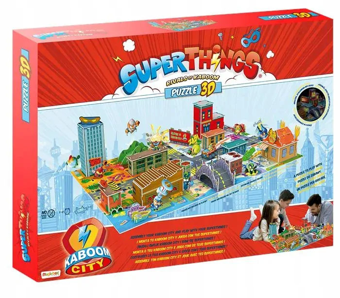 Super Things Super Zings Puzzle 3d Kaboom City