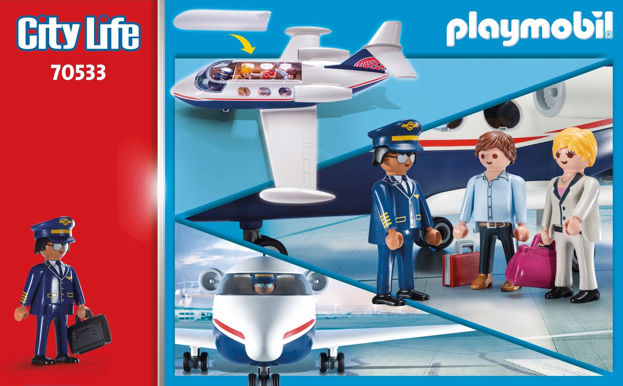 Charterové lietadlo blokuje figúrky 70533 PlayMobil