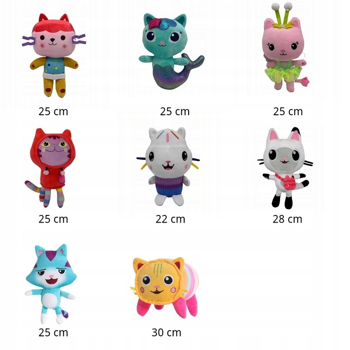 8X maskot domčeka pre bábiky Gabi Gabby's Cat House 25 cm