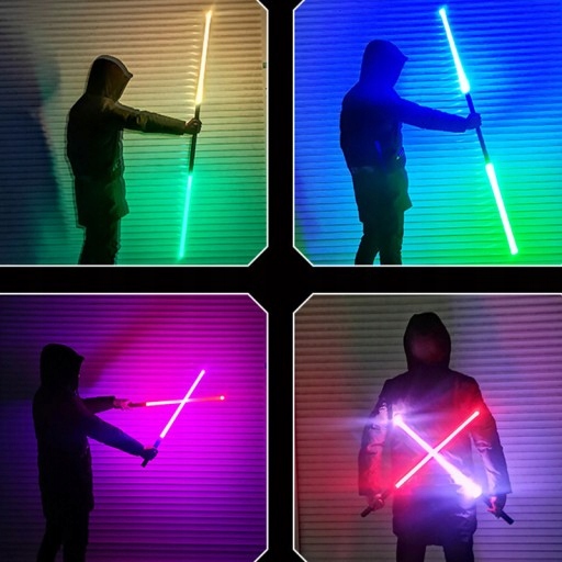 Ľahký laserový meč RGB 7 farieb fx zvuk