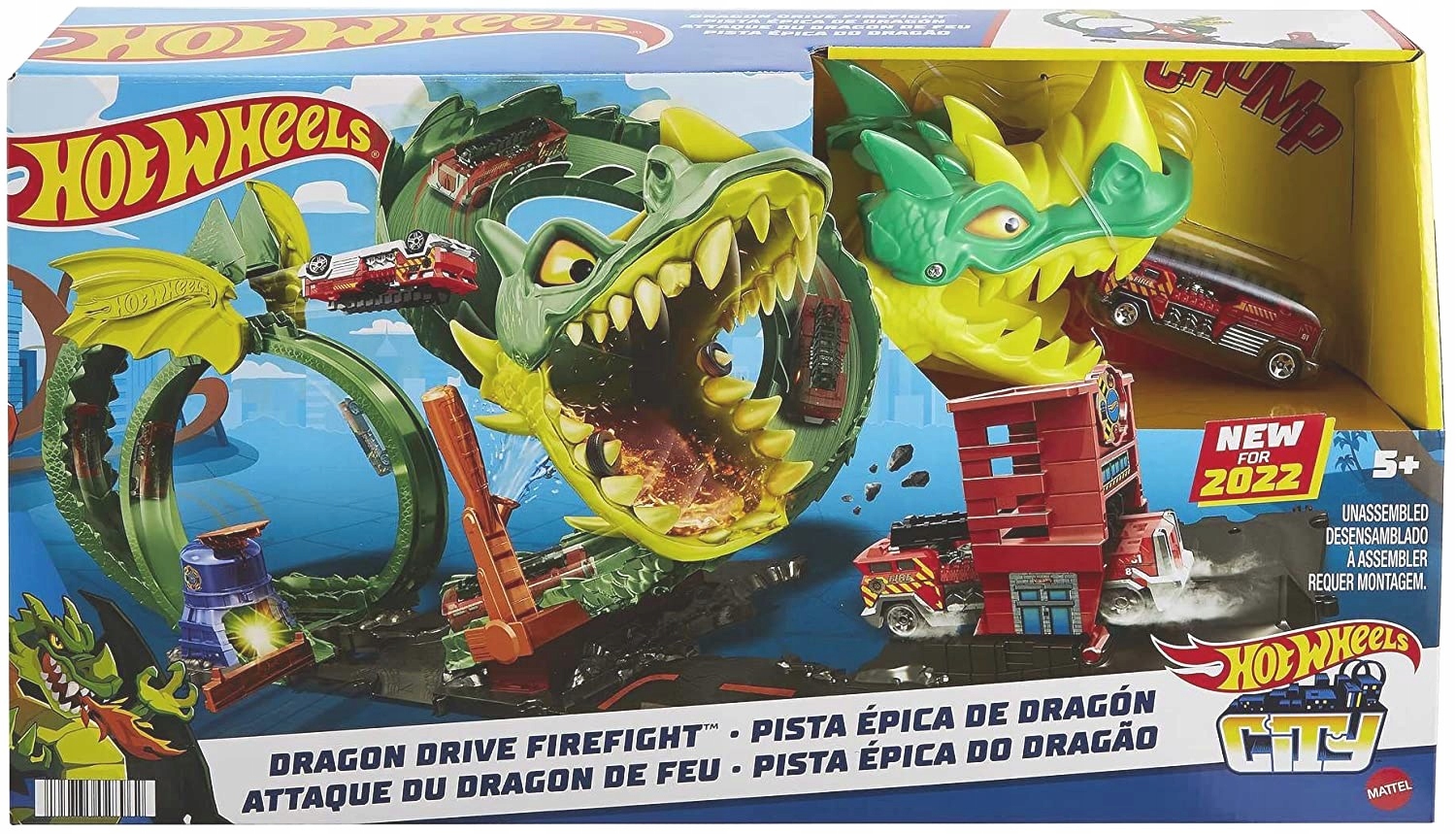Hot Wheels City Set Dragon Dante + auto