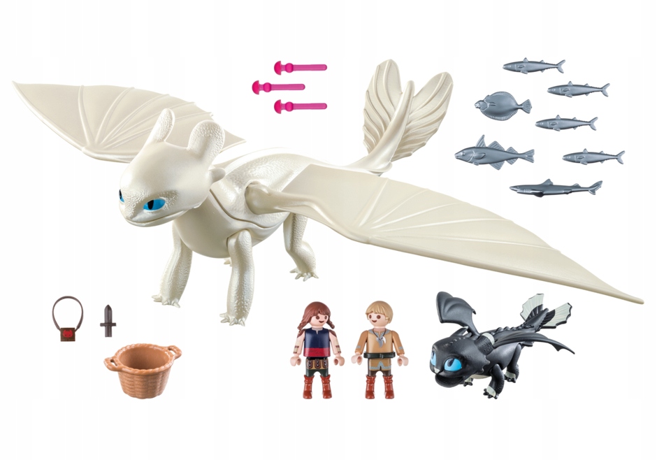 PlayMobil 70038 Dragons White Furia s malým drakom