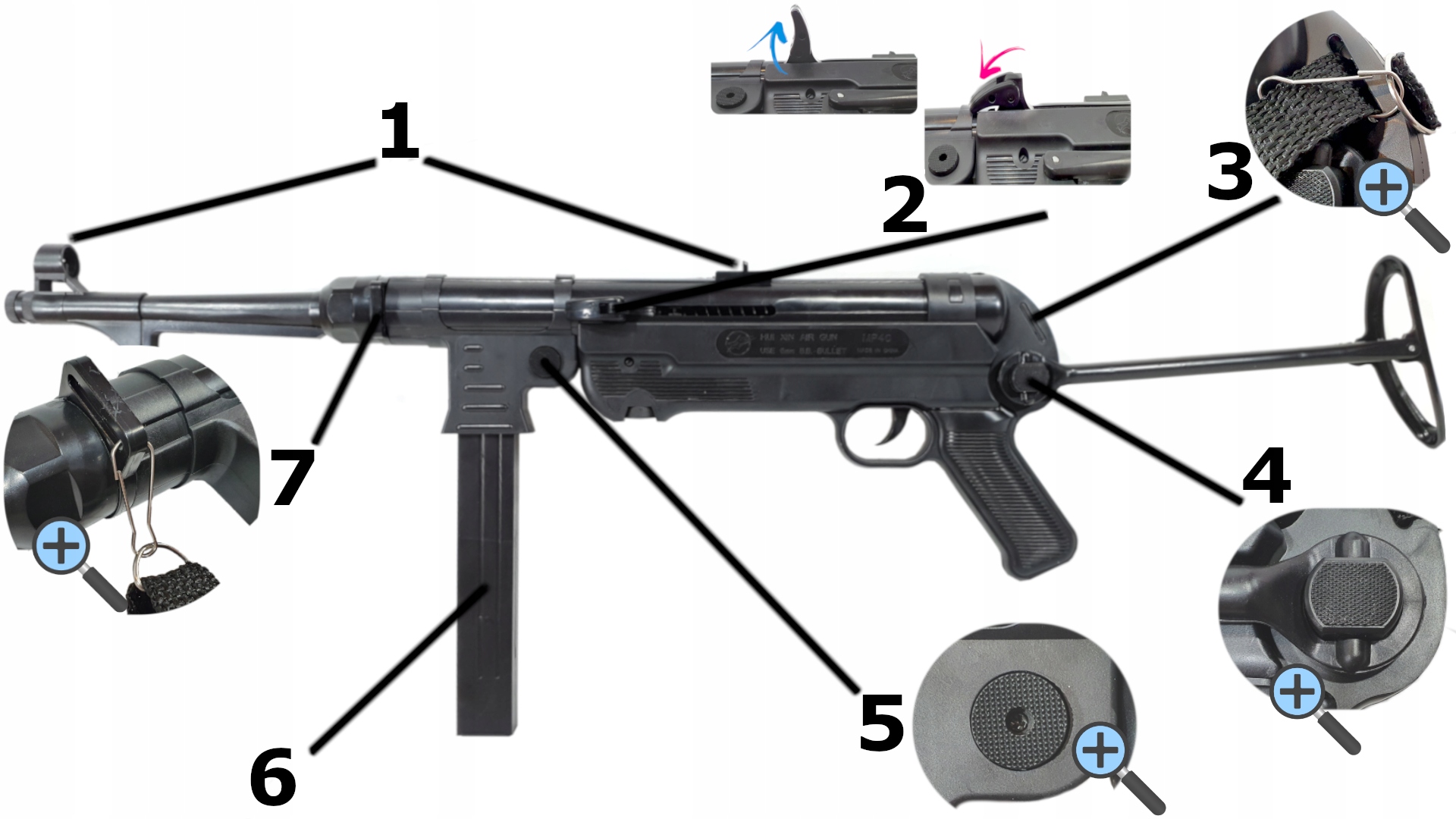 MP-40 Schmeisser ASG Sniper Ball Ball Ball