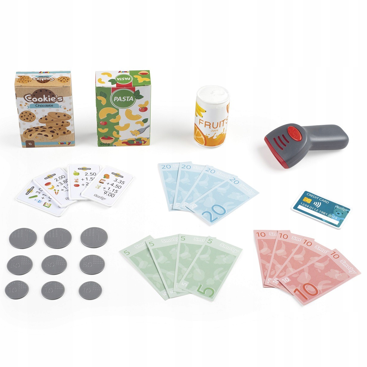 Smoby Store Gas Register Electronic Scanner Hmotnosť AKC