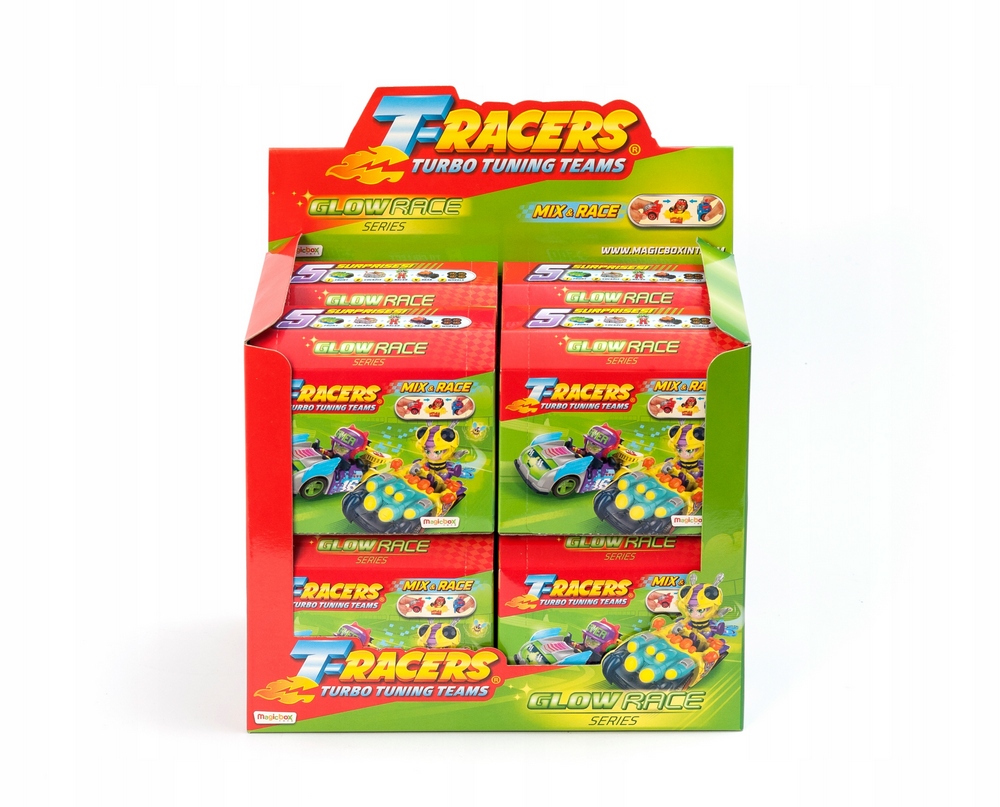 VOZIDLO T-RACES GLOW RACE SÉRIE 4 S POSTAVOU