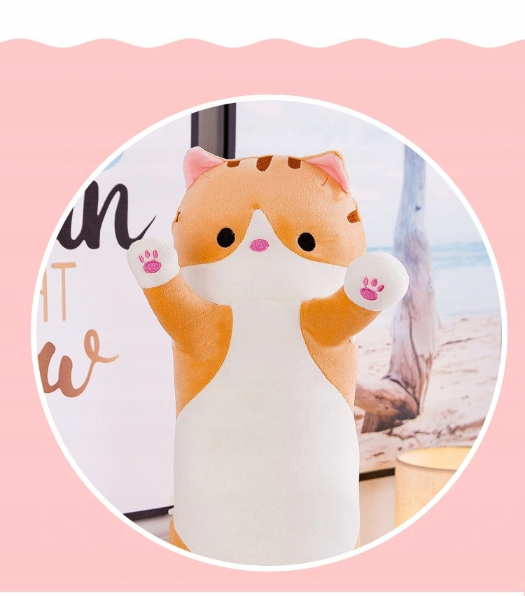 Dlhé mačiatko maskot vankúšk na vankúš 70 cm xl
