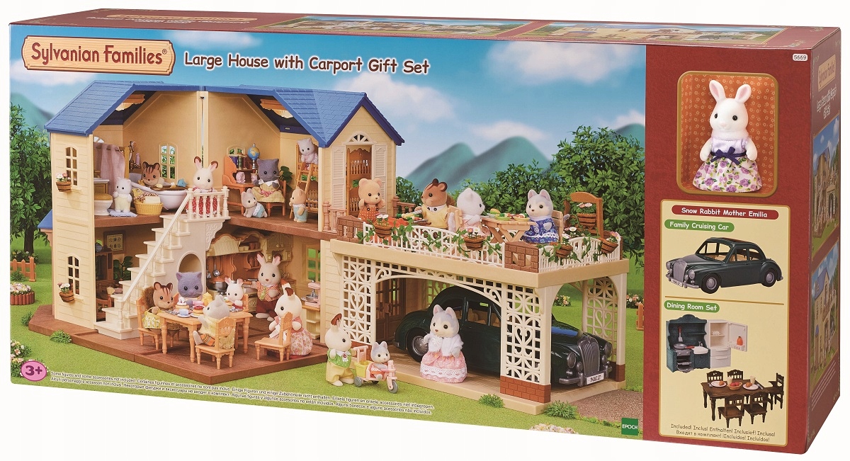Sylvánske rodiny - 4in1: House Auto figur nábytok