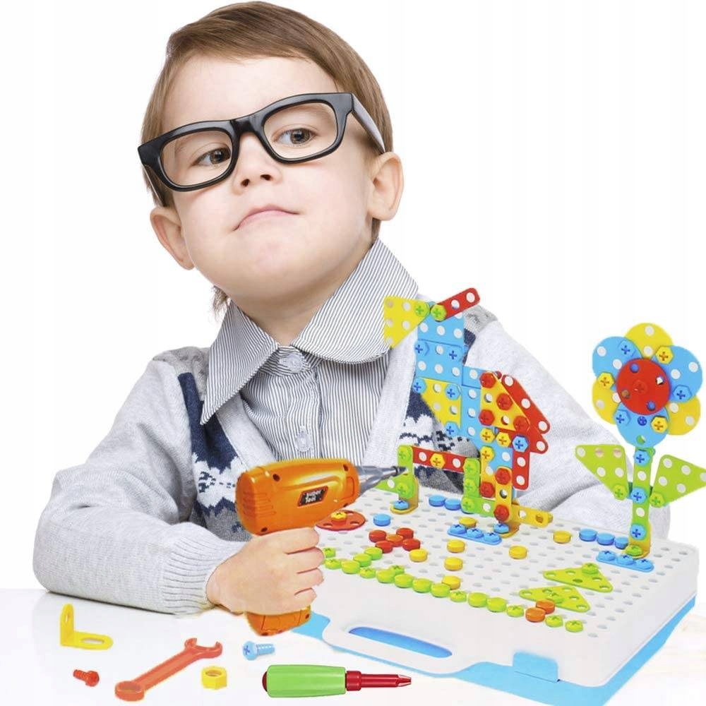 Stavebné bloky skrutkovač skrutkovač 3D set