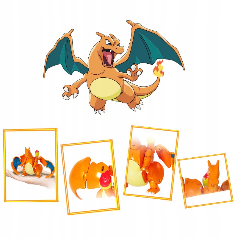 Pokeballová skladacia figúrka Pokemon Go + Charizard