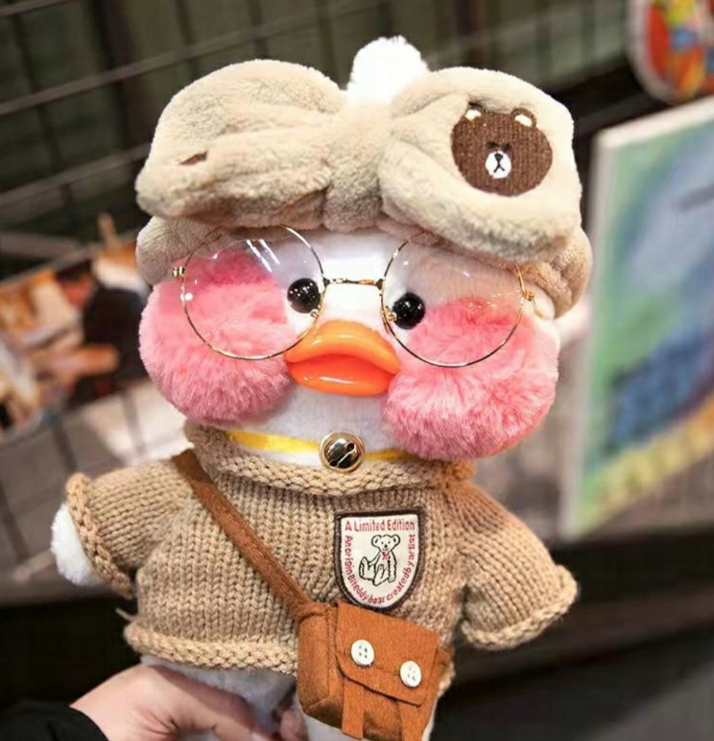 Pôvodná plyšová hračka Lalaffanfan kačica 30 cm