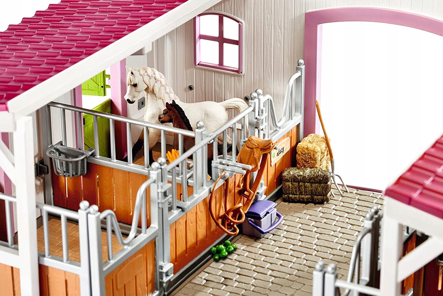 Schleich 42344 Stajnia Biały Pink Centrum Rides