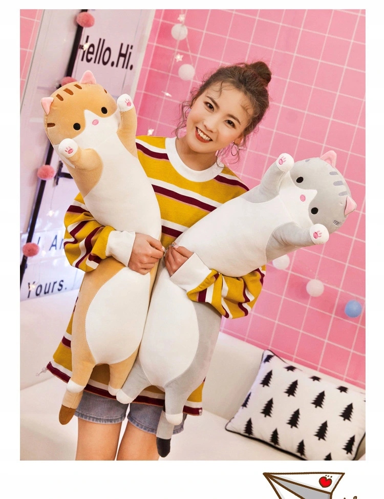 Dlhá mačka maskot mačiatka vankúš Tedeus 110 cm