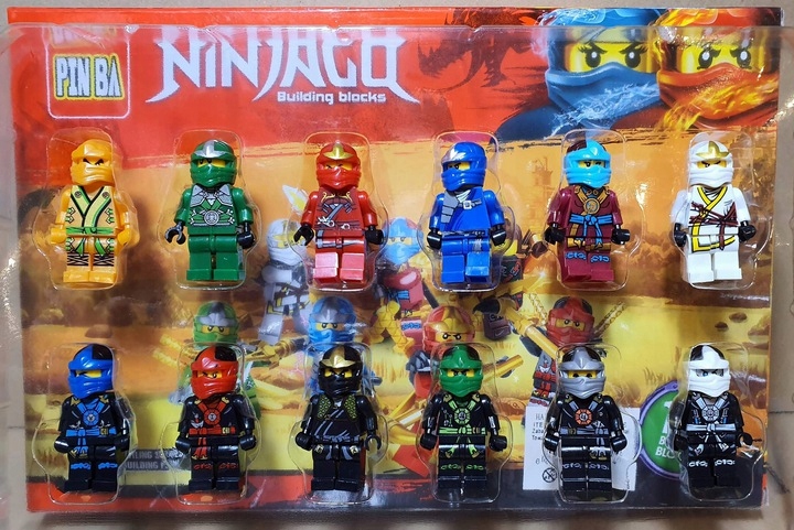 Ninjago sada 12 figurín blokuje figuríny príslušenstvo