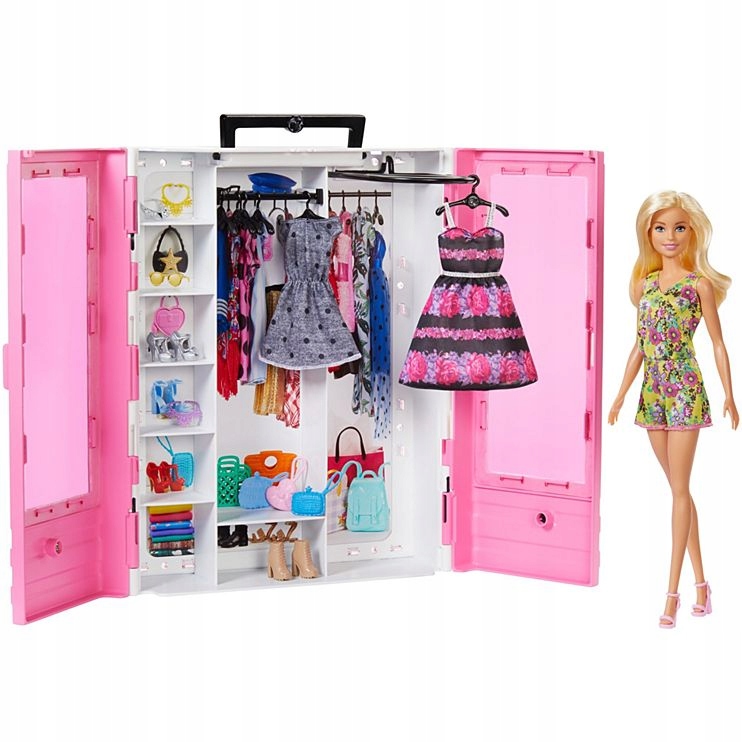 Barbie Doll Wardrobe pre oblečenie + bábika GBK12